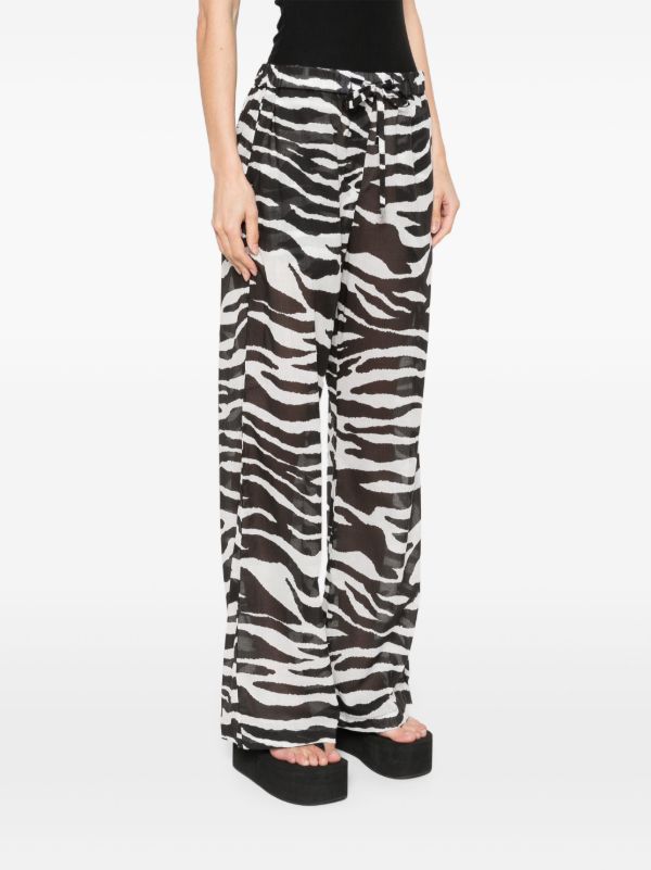 Browns The Attico Zebra-print Trousers | Browns Wide-Leg Pants