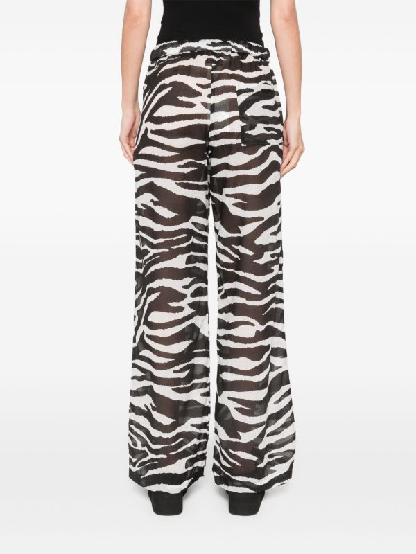 Browns The Attico Zebra-print Trousers | Browns Wide-Leg Pants