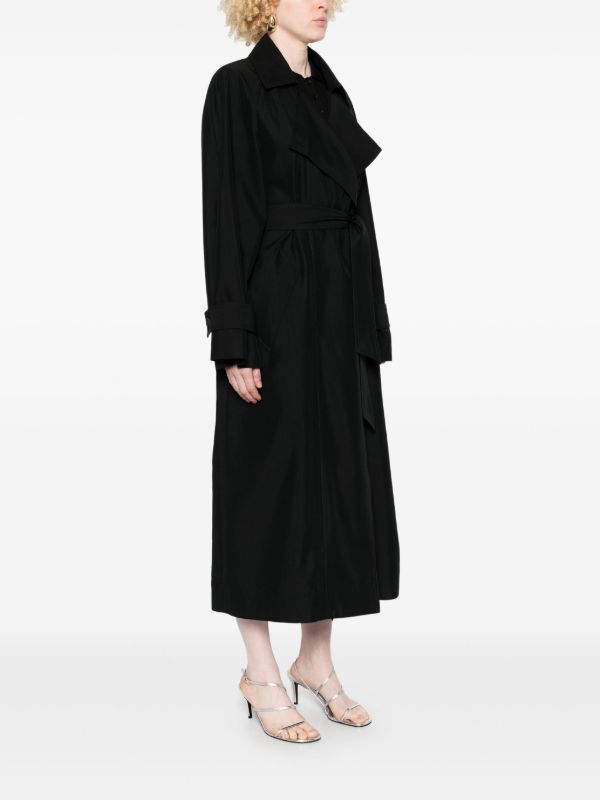 Browns The Frankie Shop Black Astoria Coat | Browns Trench Coats & Raincoats