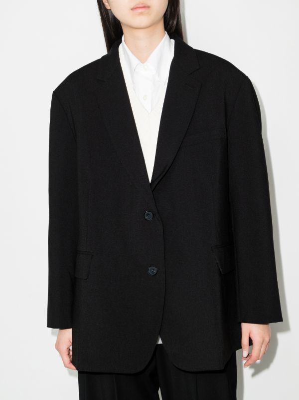 Browns The Frankie Shop Black Bea Oversized Blazer | Browns Suit Jackets