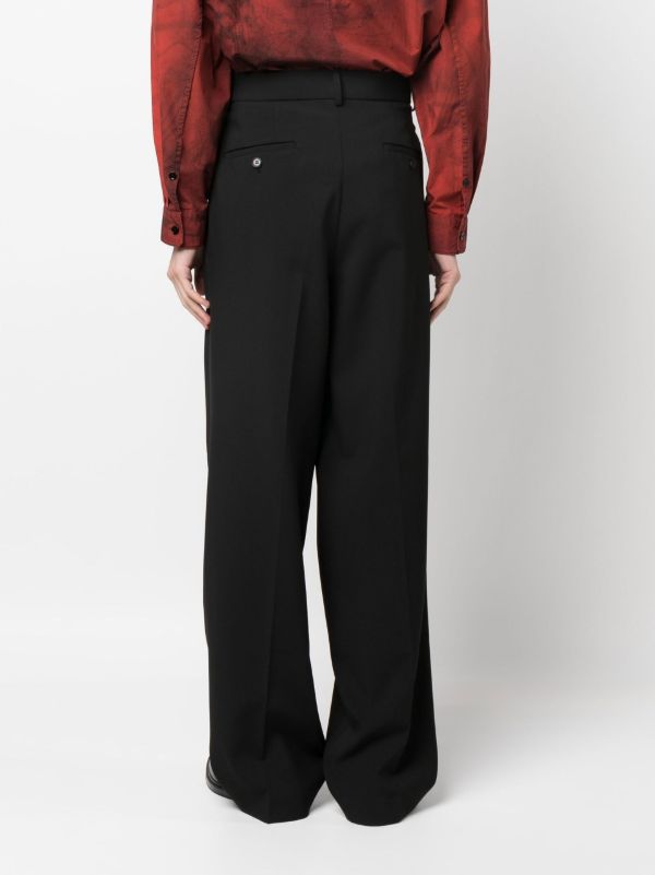 Browns The Frankie Shop Black Beo Straight-leg Trousers | Browns Suit Trousers