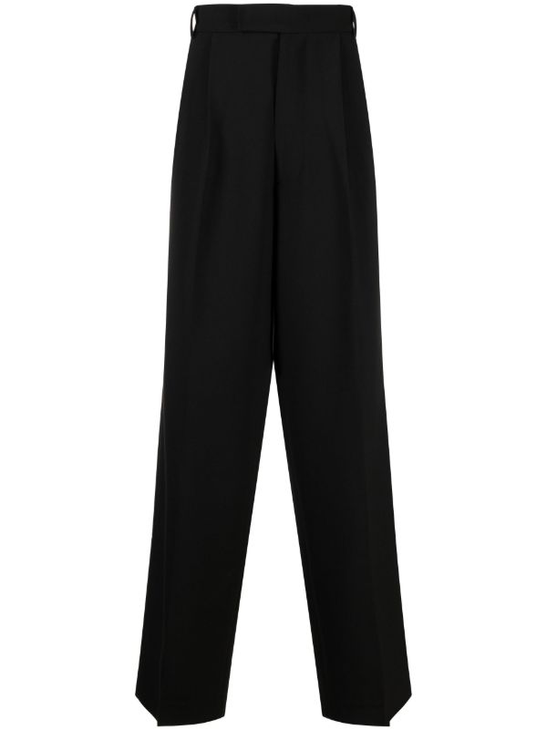 browns The Frankie Shop black Beo straight-leg trousers | Browns Suit Trousers
