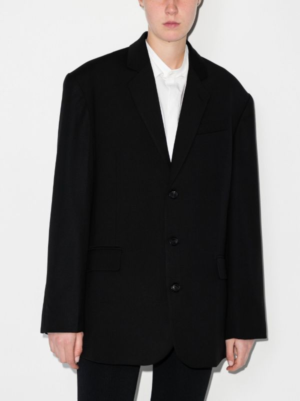 Browns The Frankie Shop Black Gelso Oversized Blazer | Browns Suit Jackets