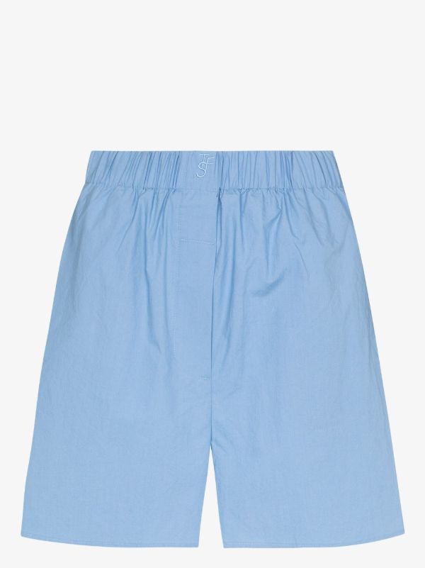 browns The Frankie Shop blue Lui boxer shorts | Browns Short & Mini Shorts
