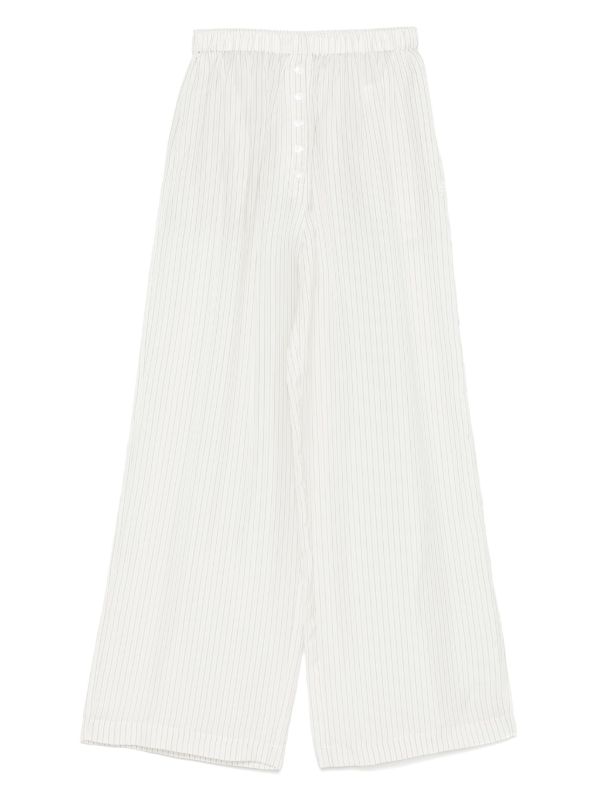browns The Frankie Shop Brenna Double striped trousers | Browns Wide-Leg Pants