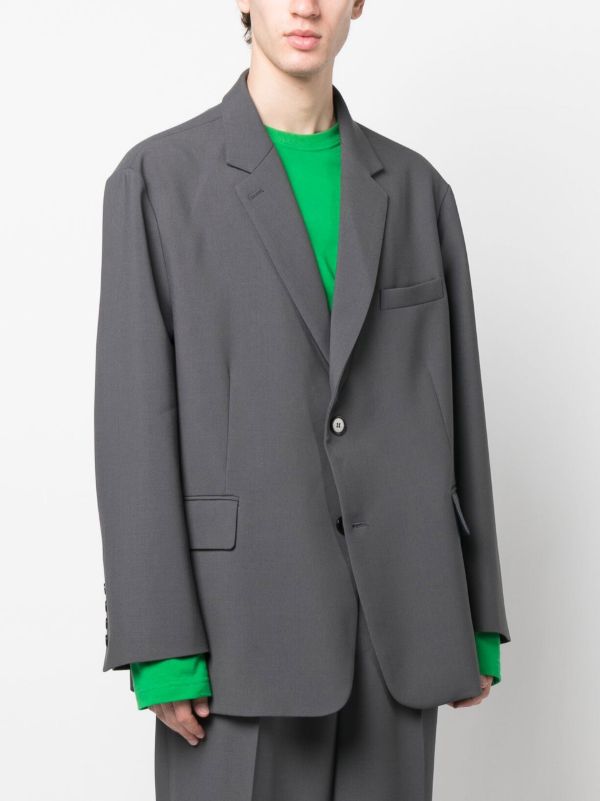 Browns The Frankie Shop Grey Beo Oversized Blazer | Browns Suit Jackets