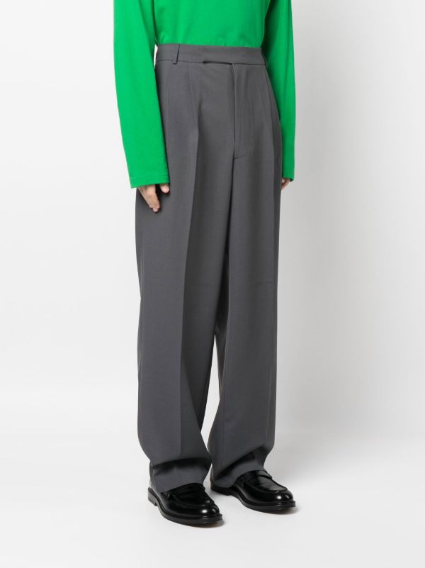 Browns The Frankie Shop Grey Beo Straight-leg Trousers | Browns Suit Trousers