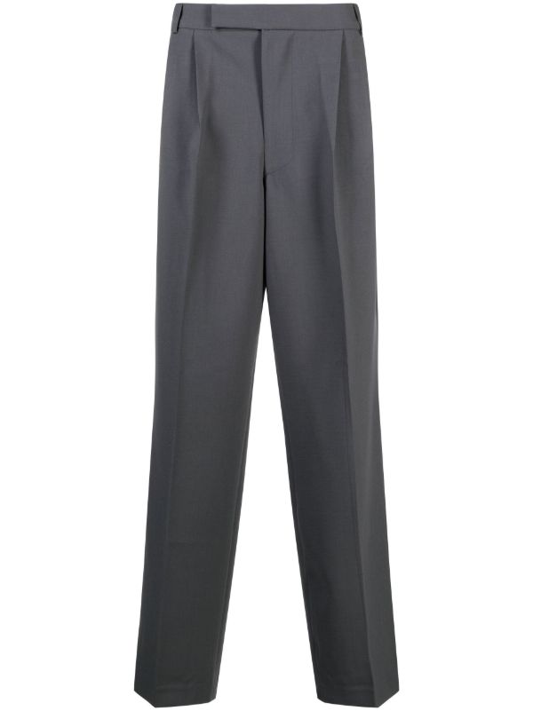 browns The Frankie Shop grey Beo straight-leg trousers | Browns Suit Trousers