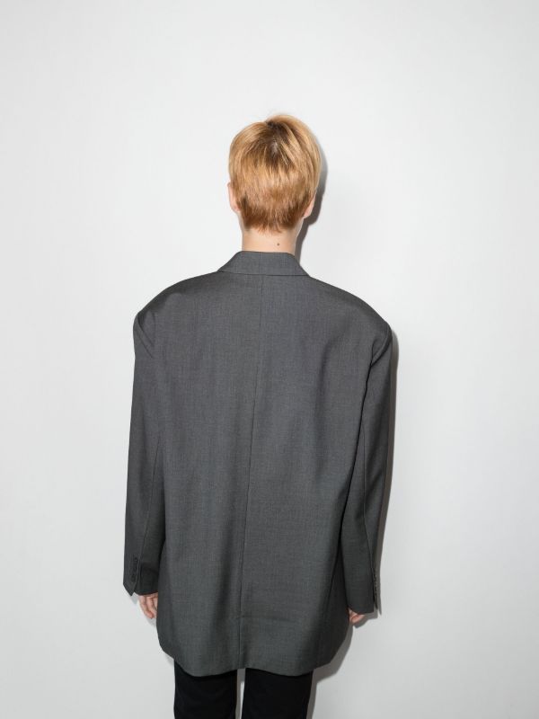 Browns The Frankie Shop Grey Gelso Oversized Blazer | Browns Suit Jackets