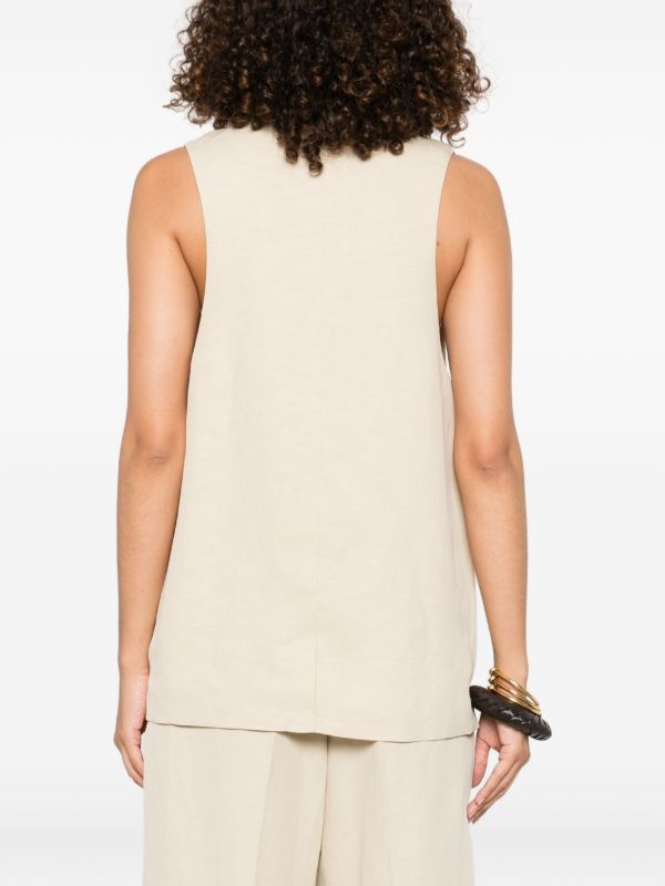 Browns The Frankie Shop Melrose Waistcoat | Browns Waistcoats & Gilets