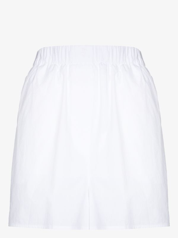 browns The Frankie Shop white Lui boxer shorts | Browns Short & Mini Shorts
