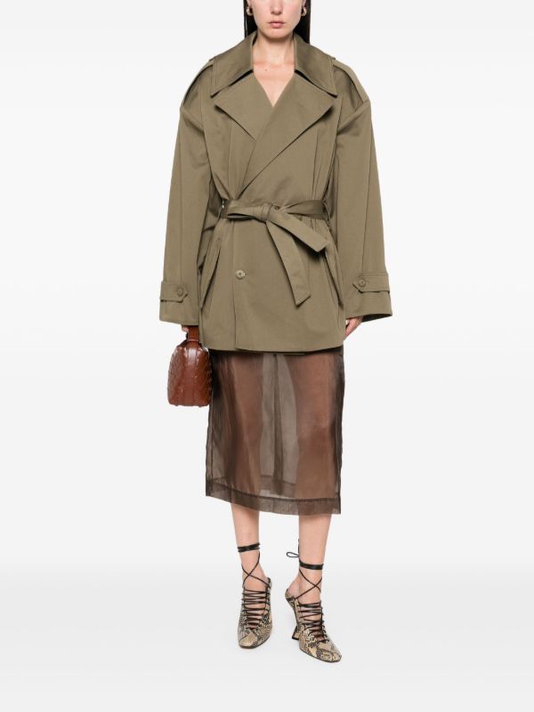 Browns The Frankie Shop Zurich Short Trench Coat | Browns Trench Coats & Raincoats