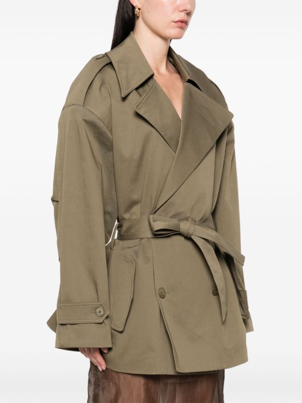 Browns The Frankie Shop Zurich Short Trench Coat | Browns Trench Coats & Raincoats