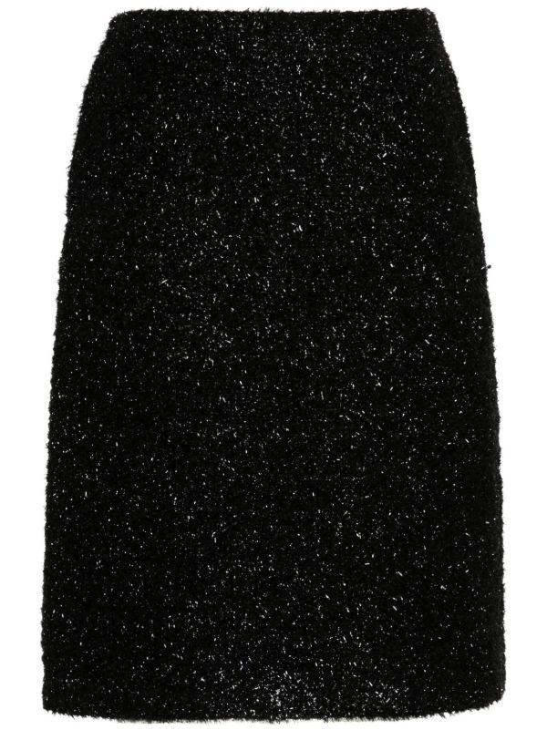 browns The Row Black Corinna Skirt | Browns Pencil Skirts