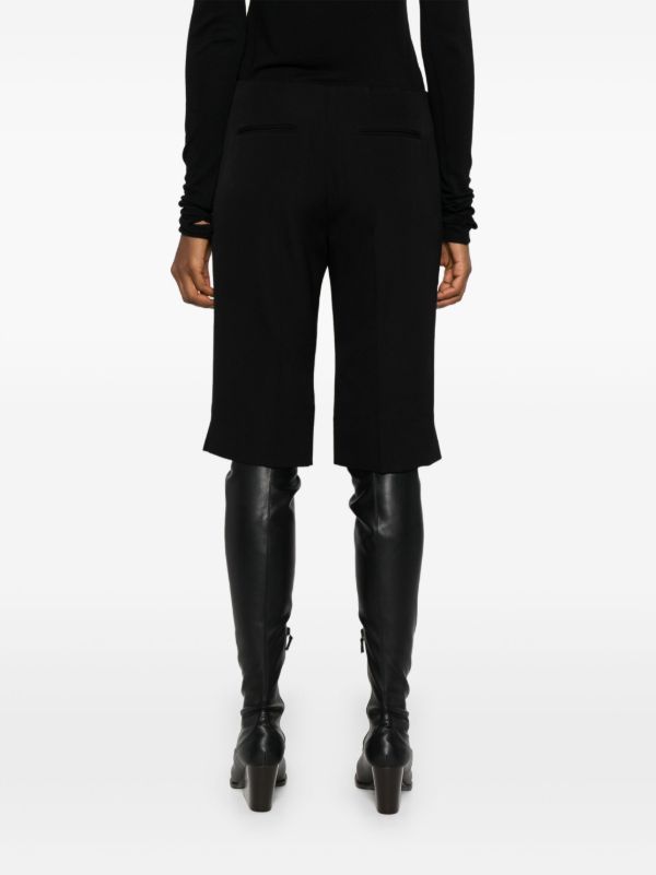 Browns The Row Black Juna Shorts | Browns Knee-Length Shorts