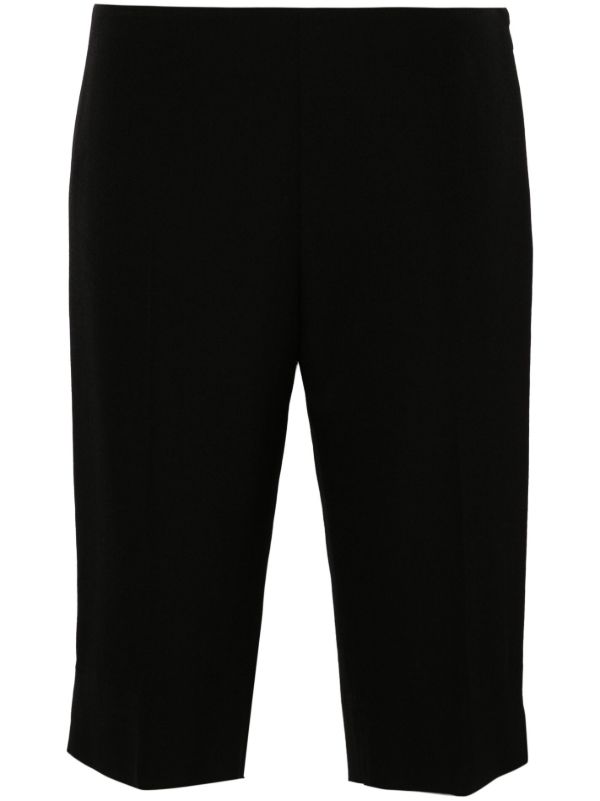 browns The Row Black Juna Shorts | Browns Knee-Length Shorts