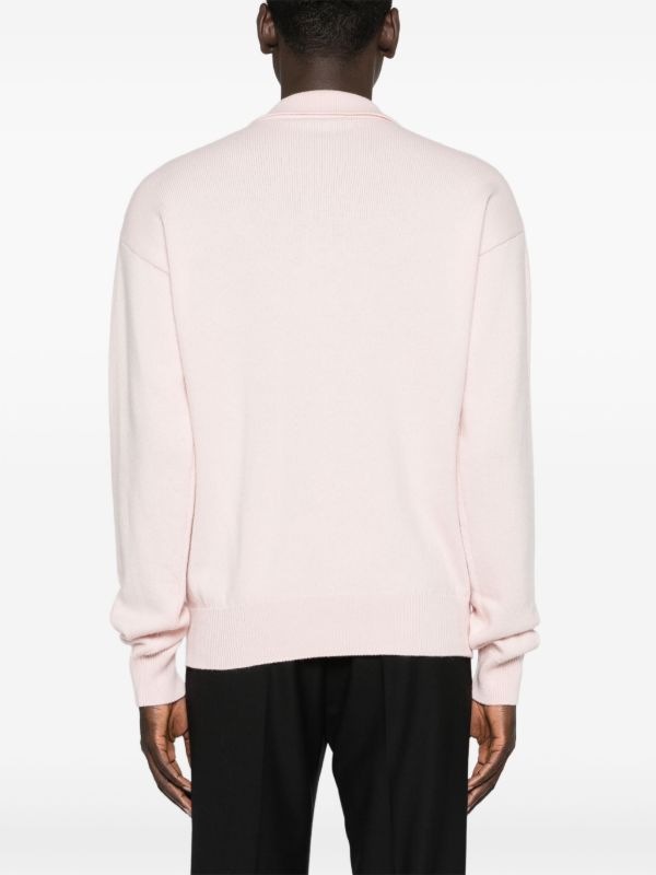Browns The Row Pink Joyce Knitted Polo Shirt | Browns Polo Shirts