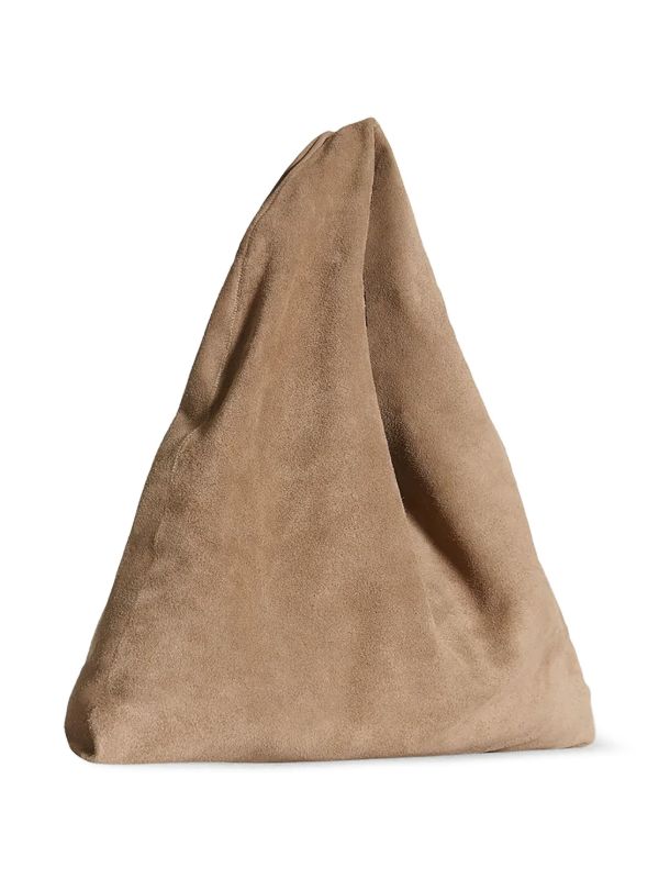 Browns The Row Suede Triangular Tote Bag | Browns Tote Bags