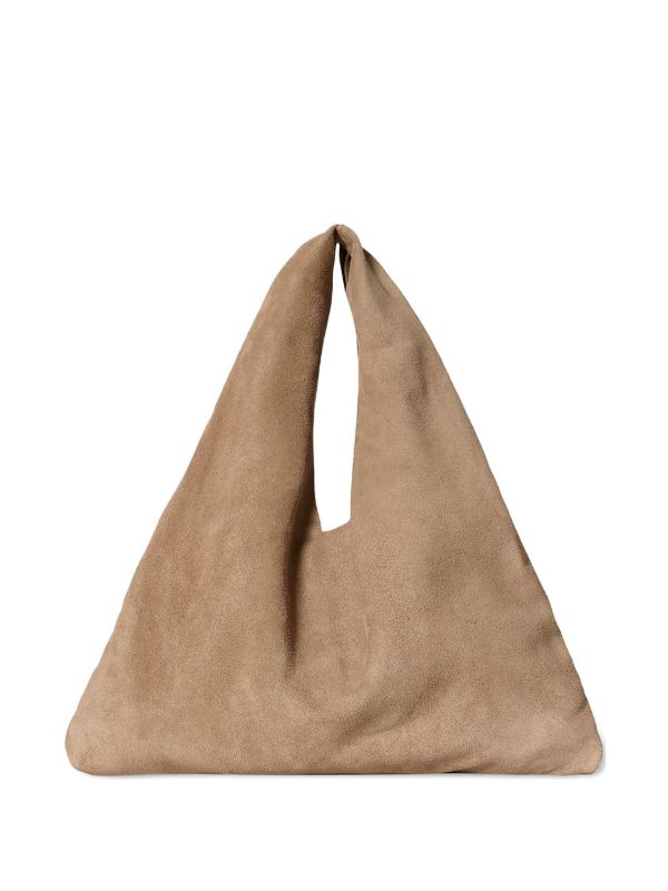 browns The Row suede triangular tote bag | Browns Tote Bags