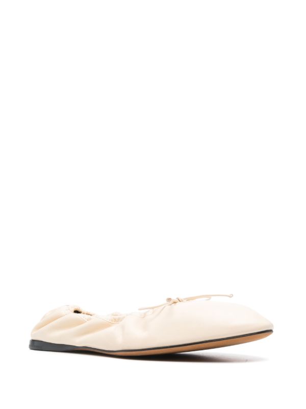 Browns The Row White Awar Ballet Pumps | Browns Ballerina Shoes