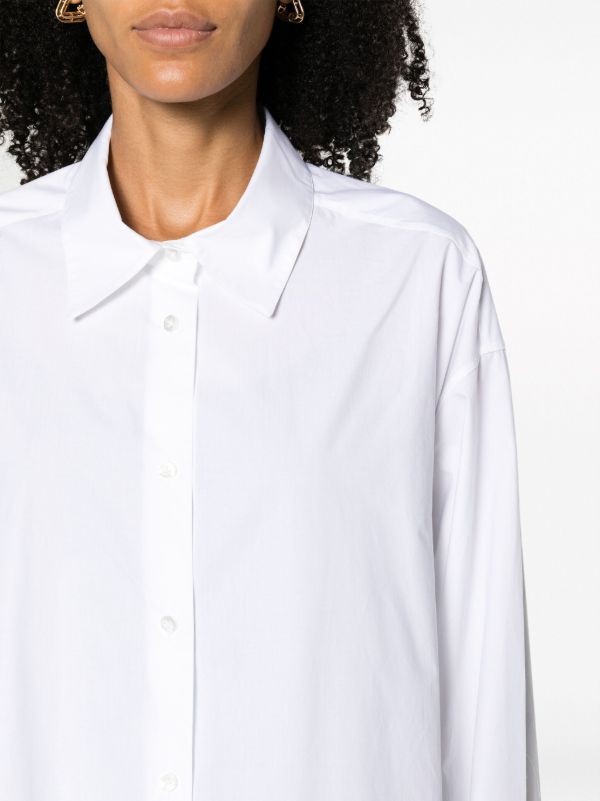 Browns The Row White Point-collar Cotton Shirt | Browns Shirts
