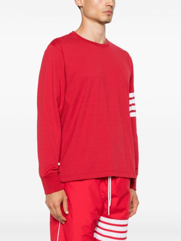 Browns Thom Browne 4-Bar Cotton Sweatshirt | Browns Sweatshirts