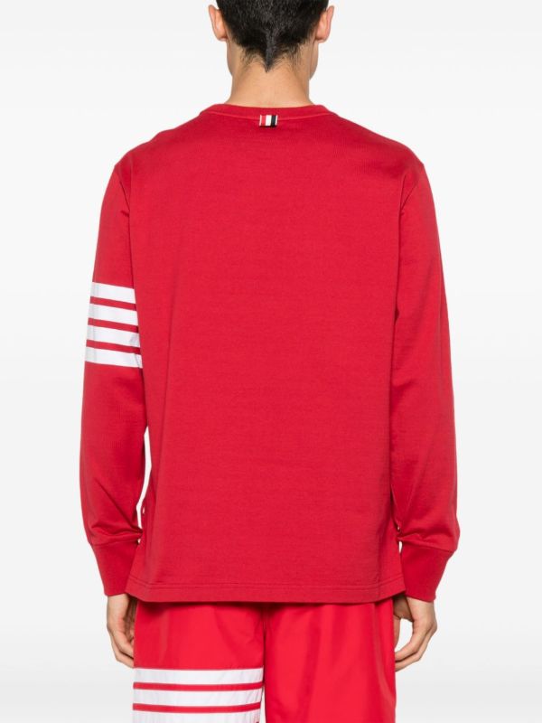 Browns Thom Browne 4-Bar Cotton Sweatshirt | Browns Sweatshirts