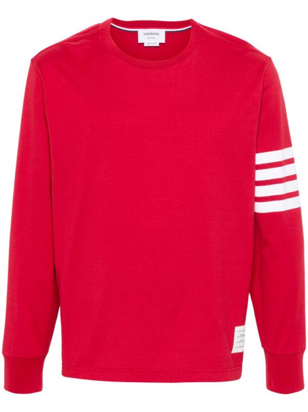 browns Thom Browne 4-Bar Cotton Sweatshirt | Browns Sweatshirts
