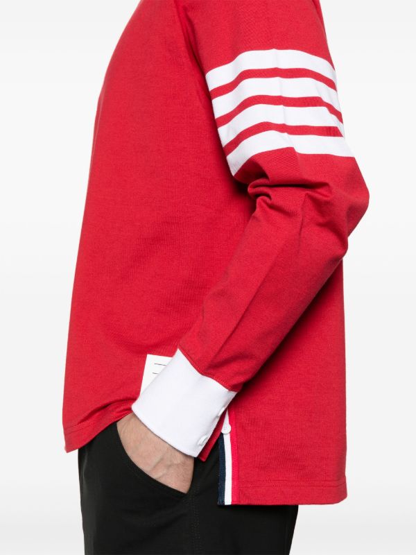 Browns Thom Browne 4-Bar Stripe Polo Shirt | Browns Polo Shirts