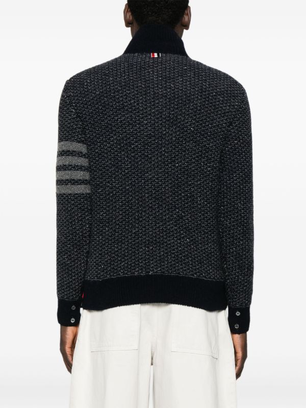 Browns Thom Browne 4-Bar Tweed Sweater | Browns Knitted Sweaters