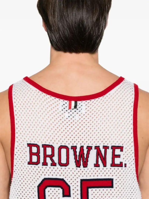Browns Thom Browne Athletic Tank Top | Browns Vests & Tank Tops