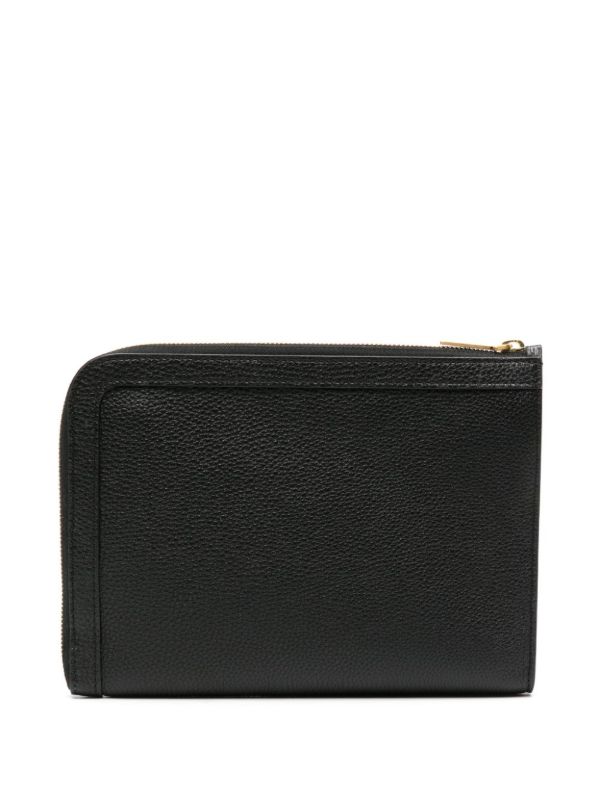 Browns Thom Browne Black RWB Leather Wallet | Browns Wallets & Billfolds