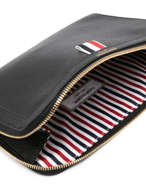 Browns Thom Browne Black RWB Leather Wallet | Browns Wallets & Billfolds