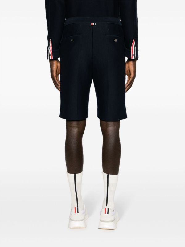 Browns Thom Browne Blue RWB Stripe Cotton Shorts | Browns Bermuda Shorts
