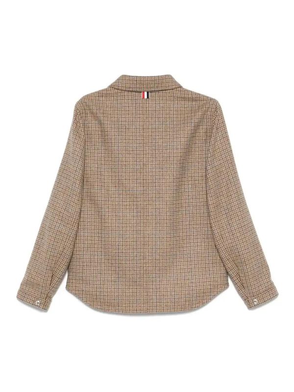 Browns Thom Browne Checked Tweed Jacket | Browns Shirt Jackets