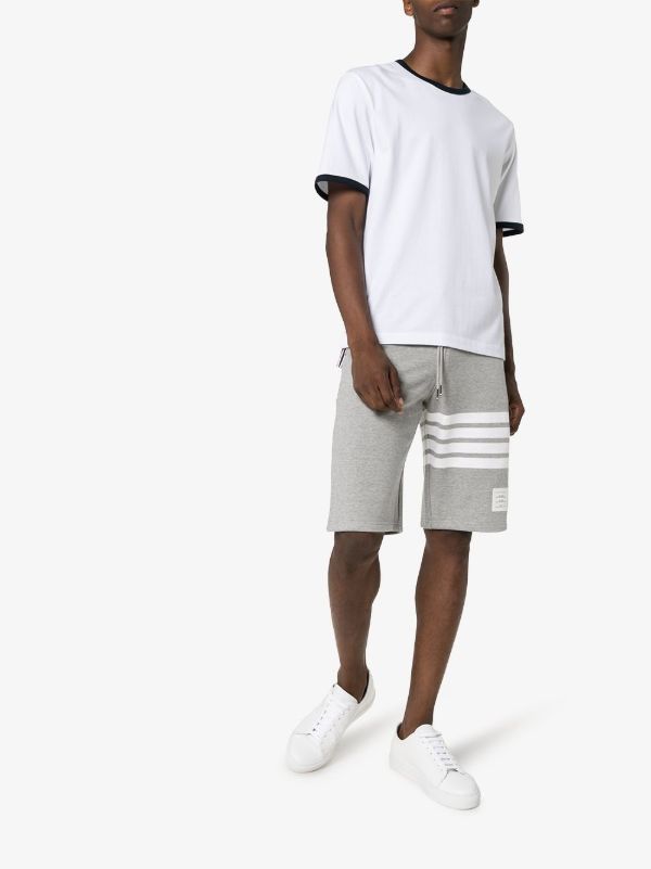 Browns Thom Browne Grey 4-Bar Stripe Track Pants | Browns Drop-Crotch Shorts