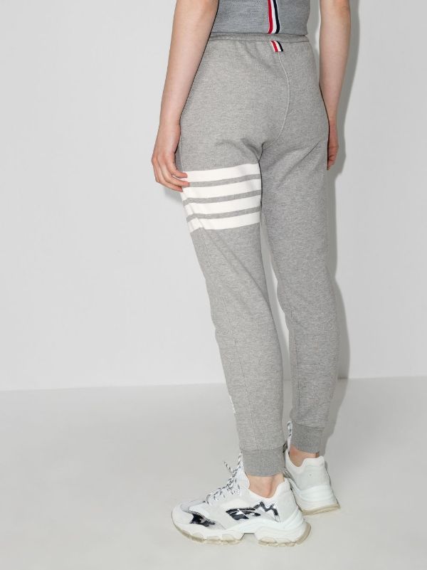 Browns Thom Browne Grey 4-bar Stripe Track Pants | Browns Sweatpants