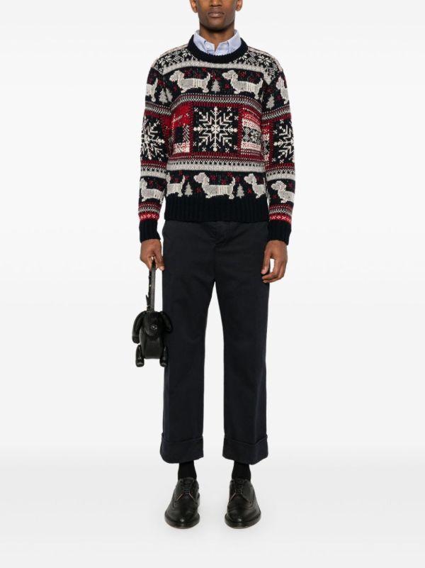 Browns Thom Browne Holiday Hector Sweater | Browns Knitted Sweaters
