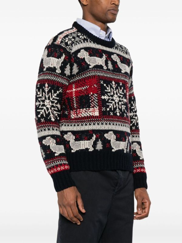 Browns Thom Browne Holiday Hector Sweater | Browns Knitted Sweaters
