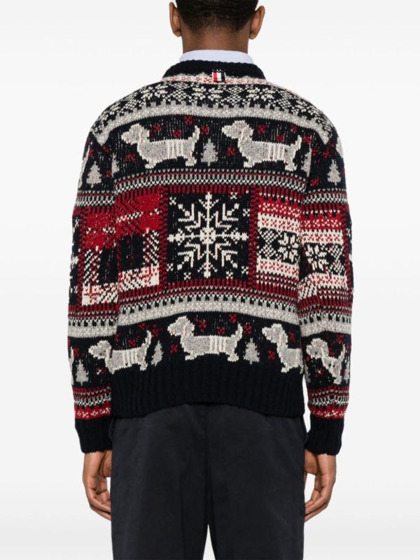 Browns Thom Browne Holiday Hector Sweater | Browns Knitted Sweaters