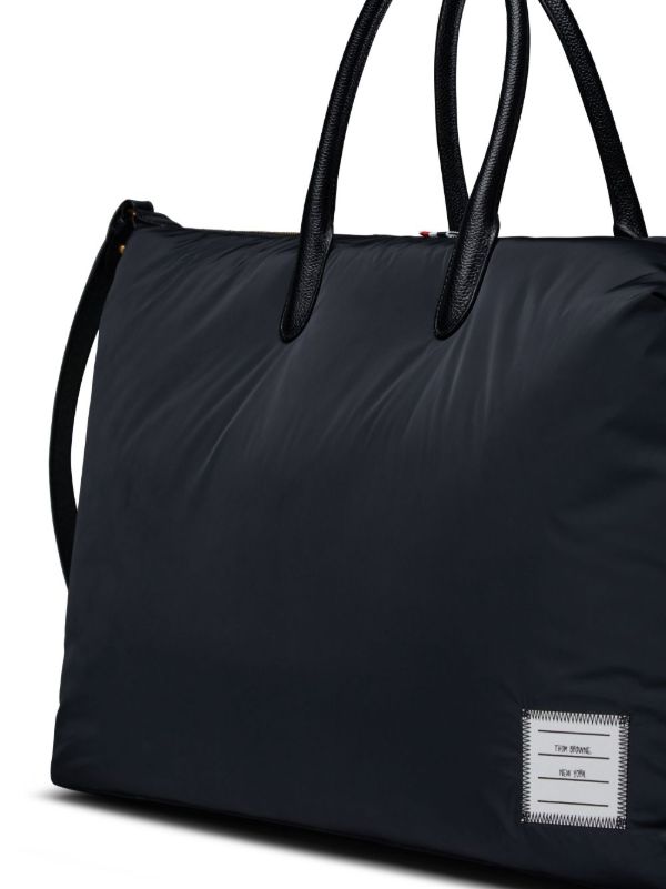 Browns Thom Browne Logo-Patch Duffle Bag | Browns Luggage