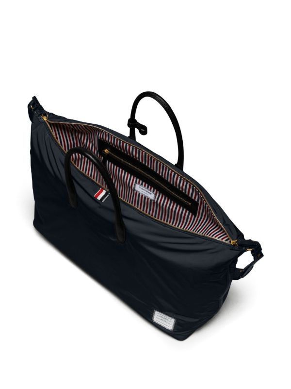 Browns Thom Browne Logo-Patch Duffle Bag | Browns Luggage