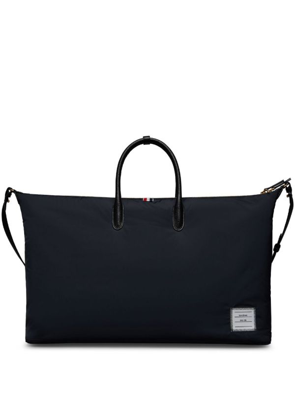 browns Thom Browne Logo-Patch Duffle Bag | Browns Luggage