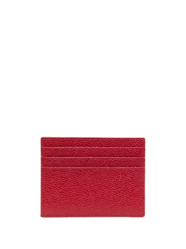 Browns Thom Browne Pebbled Leather Cardholder | Browns Wallets & Billfolds