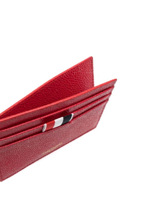 Browns Thom Browne Pebbled Leather Cardholder | Browns Wallets & Billfolds