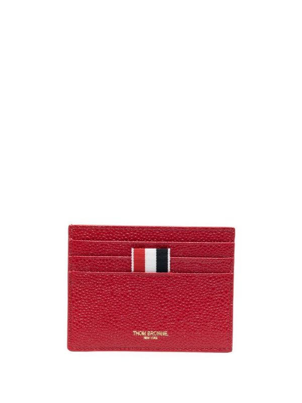 browns Thom Browne Pebbled Leather Cardholder | Browns Wallets & Billfolds