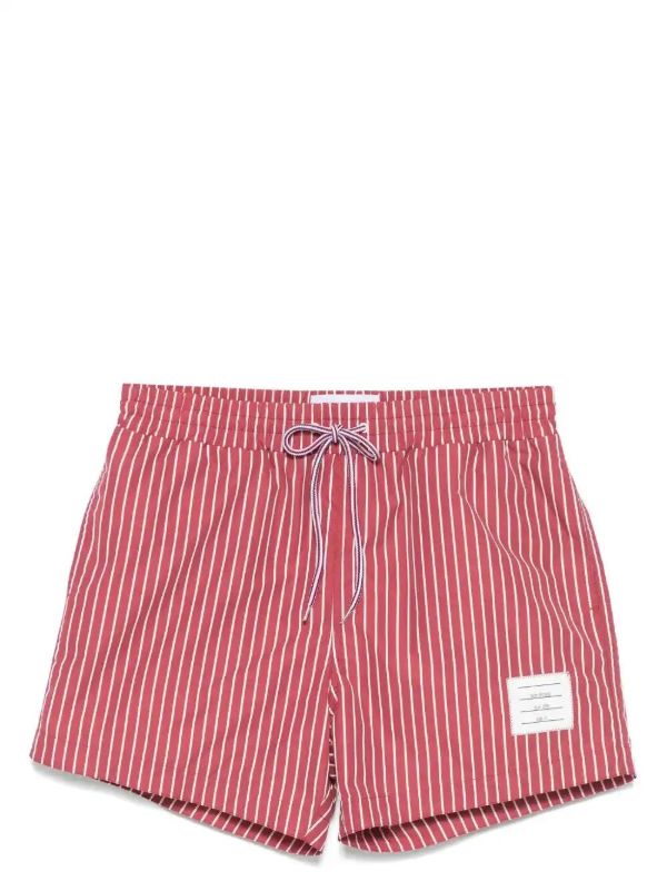 browns Thom Browne pinstriped swim shorts | Browns Swim & Board Shorts