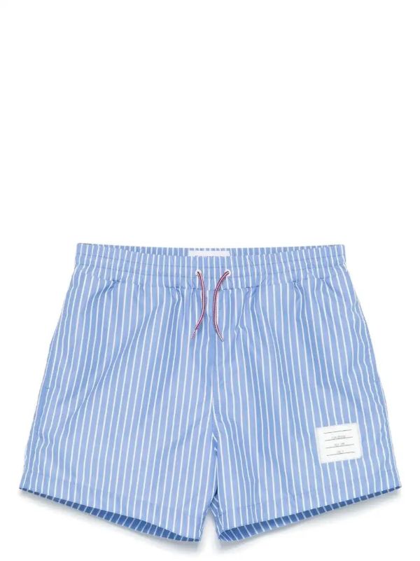 browns Thom Browne pinstriped swim shorts | Browns Swim & Board Shorts