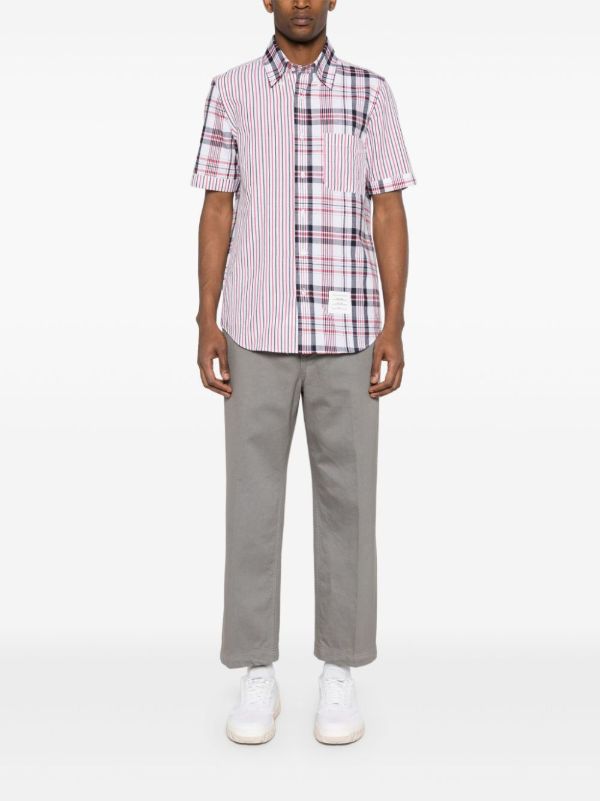 Browns Thom Browne RWB Stripe Cotton Chinos | Browns Chinos