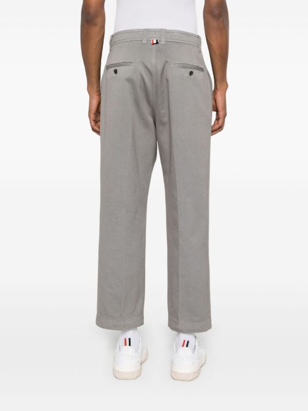 Browns Thom Browne RWB Stripe Cotton Chinos | Browns Chinos